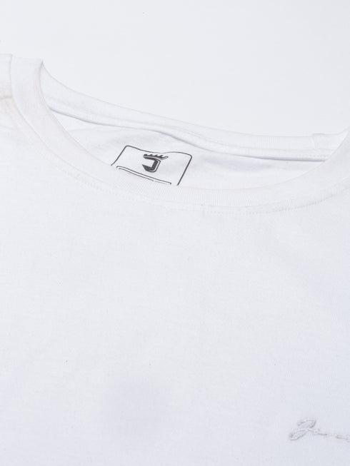 White Solid T-Shirt